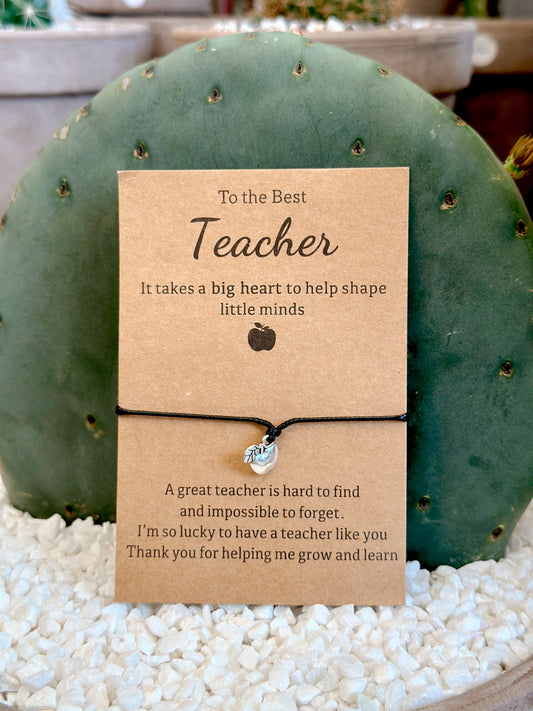 To the Best Teacher Bracelet
