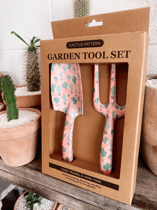 Cactus Pattern: Garden Tools
