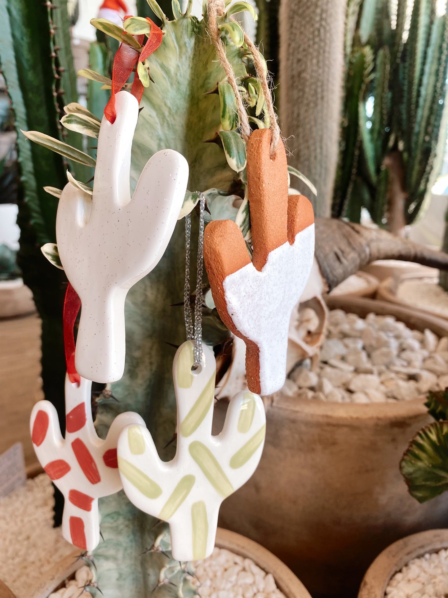 Snowflake Ceramics: Cactus ornament