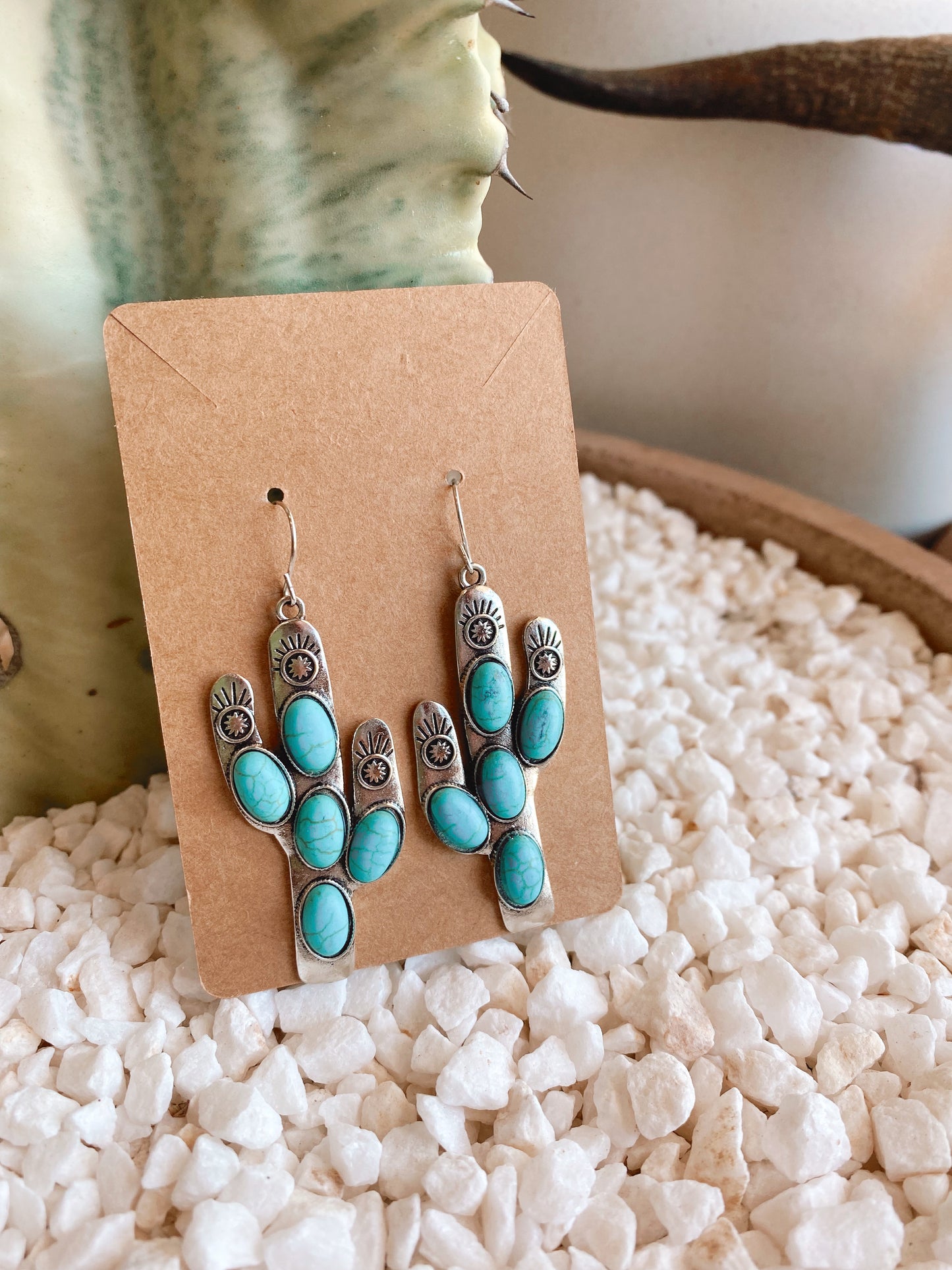 Earrings - Silver and Turquoise