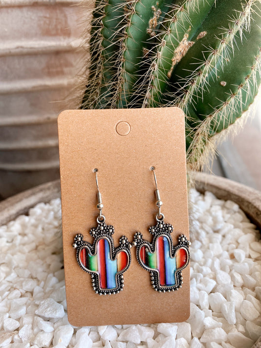 Cactus Earrings - Rainbow