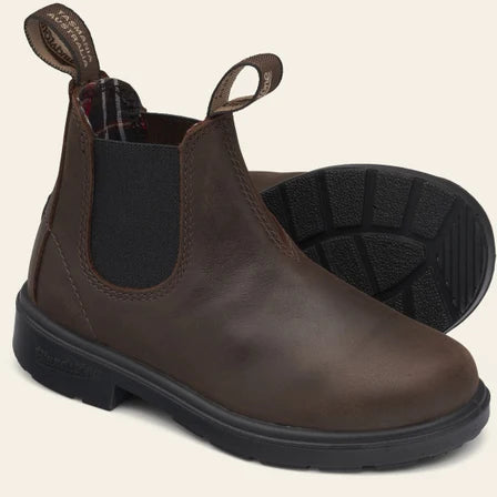 1468 - Kids Elastic Sided Boot Antique Brown